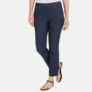 Navy Blue Slim Fit Pants